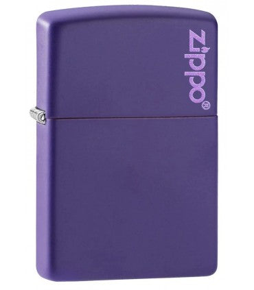 Zippo Accendino Originale Viola Matte con Logo - SmokenStore.com