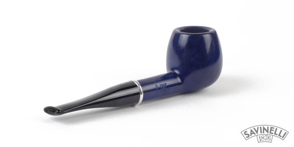 Pipa SAVINELLI Arcobaleno Blu 207 KS | Apple | Regolare | Dritta | Finissaggio Liscio