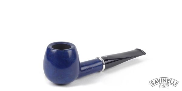 Pipa SAVINELLI Arcobaleno Blu 207 KS | Apple | Regolare | Dritta | Finissaggio Liscio