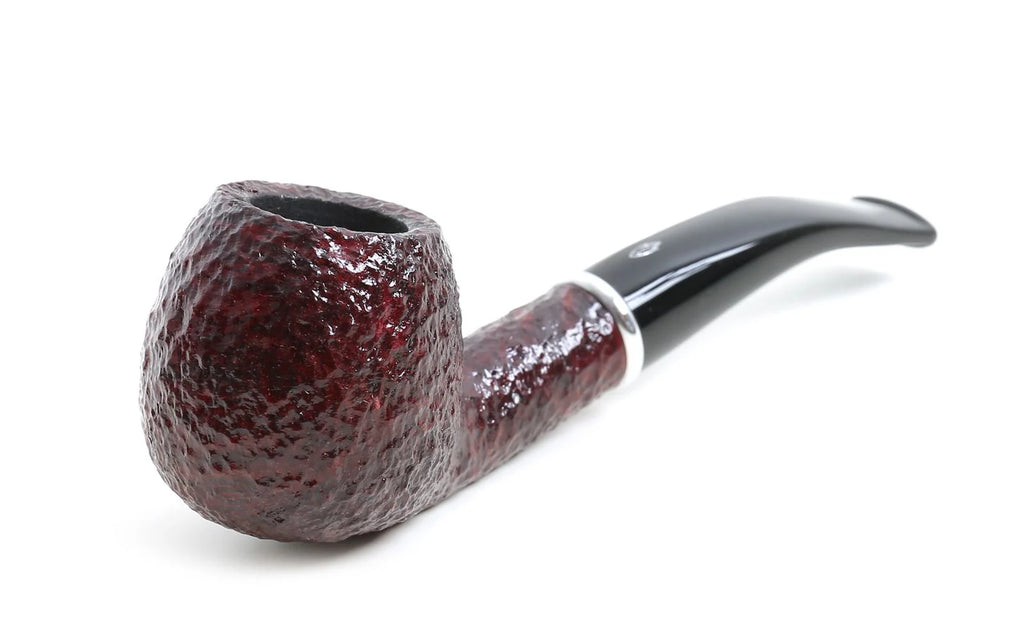 Pipa Savinelli Arcobaleno Rossa Rusticata Modello 626 (Bent Apple)