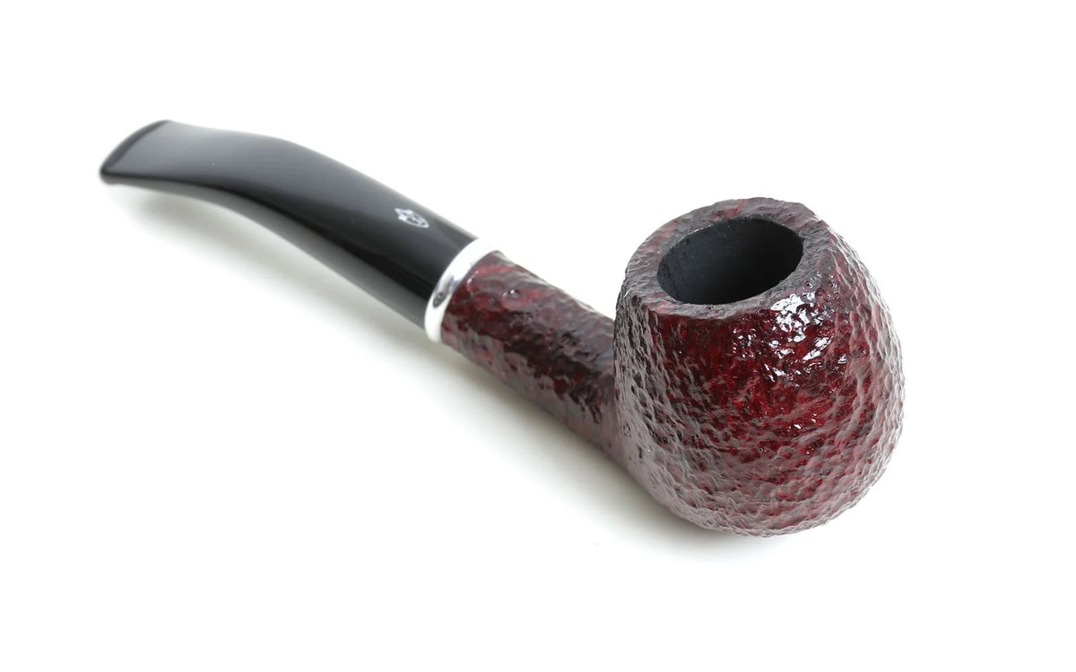 Pipa Savinelli Arcobaleno Rossa Rusticata Modello 626 (Bent Apple)