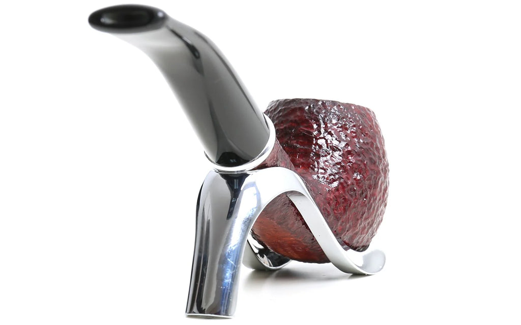 Pipa Savinelli Arcobaleno Rossa Rusticata Modello 626 (Bent Apple)