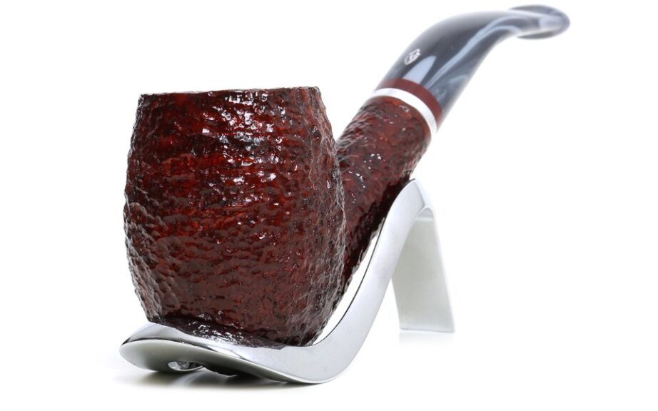 Pipe SAVINELLI Ivory 606 | Roomy | Billiards | Curve | KING SIZE | Smooth burgundy finish
