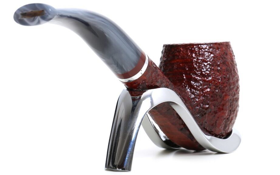 Pipe SAVINELLI Ivory 606 | Roomy | Billiards | Curve | KING SIZE | Smooth burgundy finish