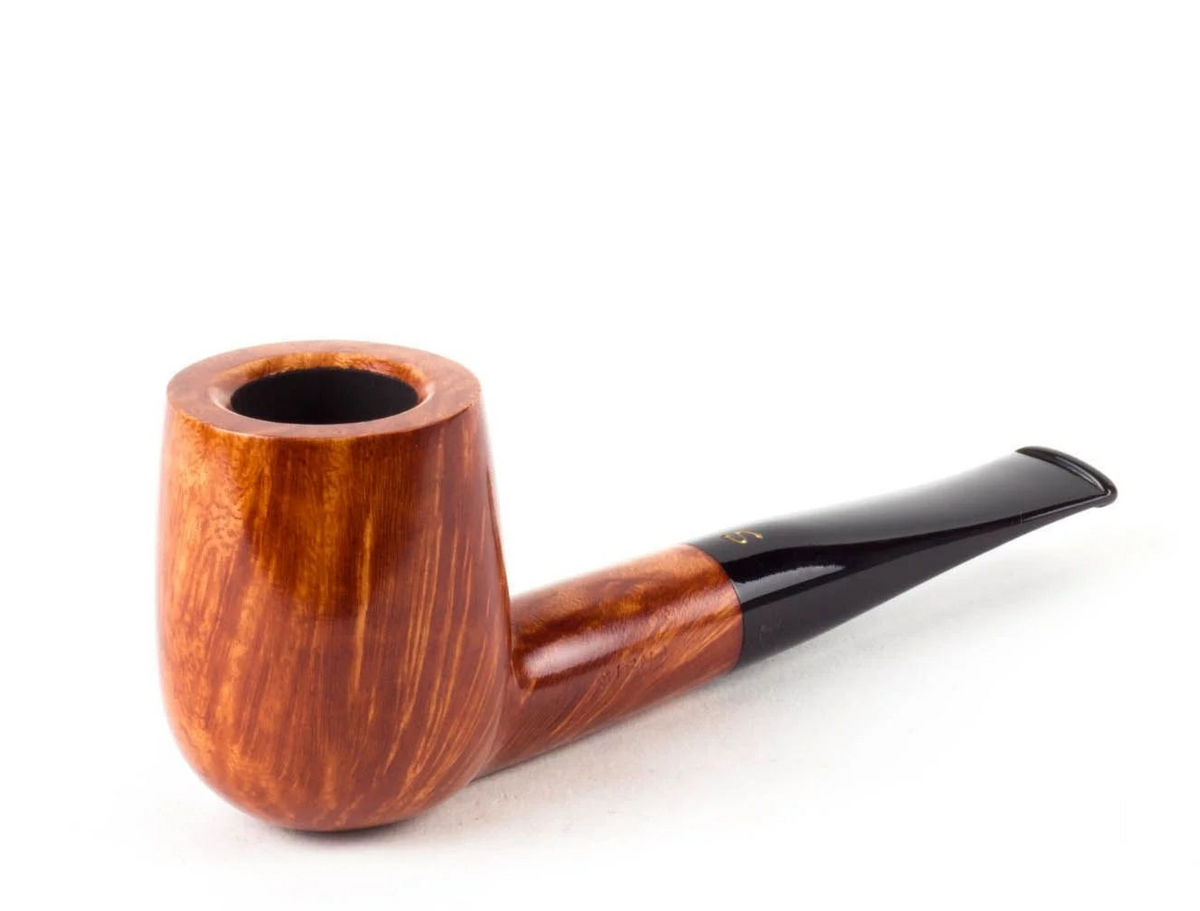 Pipa Savinelli Siena 141 KS — Finitura Liscia Chiara, Forma Billiard (King Size)
